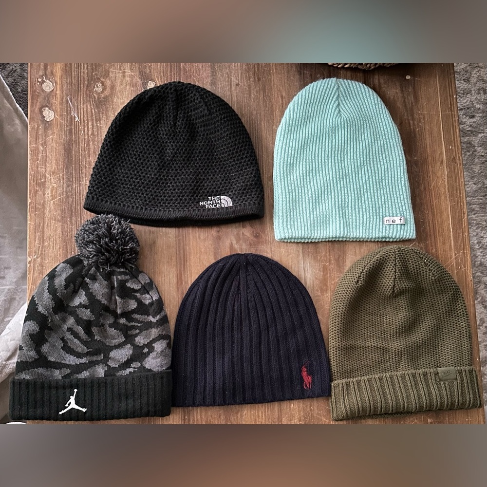 Lot of 6 Name Brand Beanies
